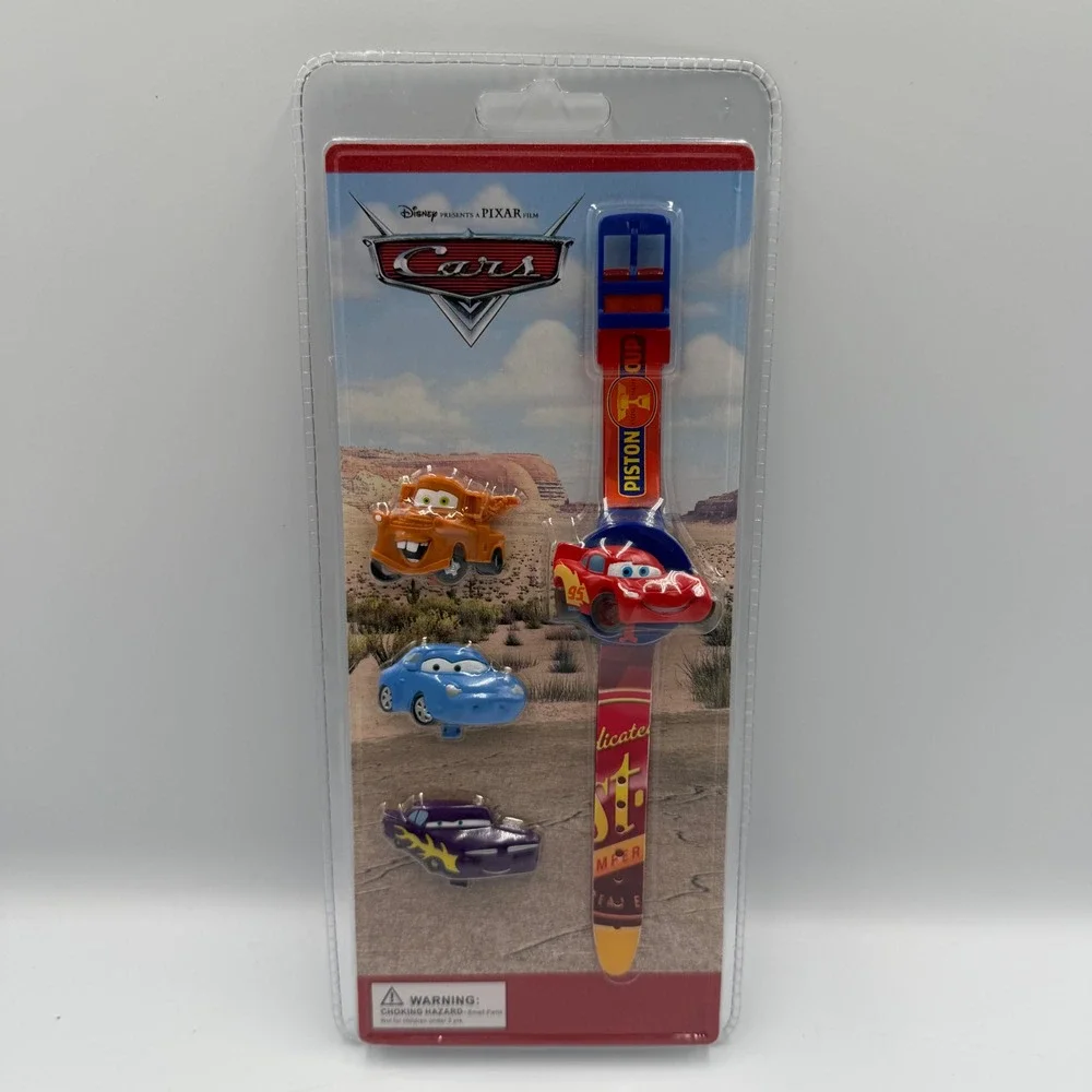 2006 Disney Parks Pixar Cars Watch Set Tow Mater Sally Ramone Faces